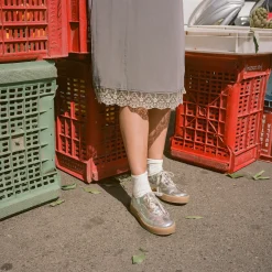 Sneakersy-Balagan Aluf Sneakersy, Srebrny