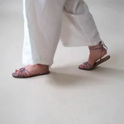 Sandaly-Balagan Amfi Sandaly, Lawendowy Zamsz