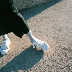 Sneakersy-Balagan Novesta Star Master Sneakersy Damskie Vegan, Perlowy Z Czarna Nicia
