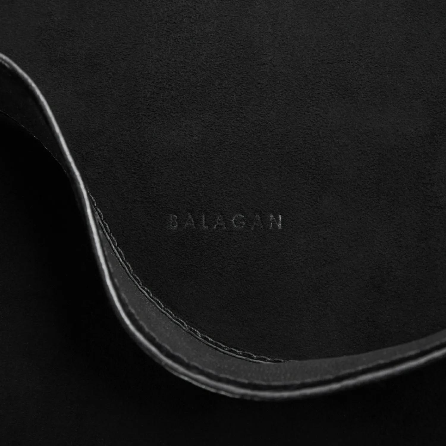 Shoppery-Balagan Sak Torebka L, Czarny Welur
