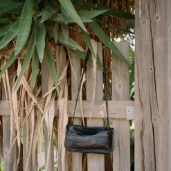 Listonoszki-Balagan Suzanne Torebka S, Czarny Wzor Krokodyla