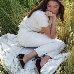Czółenka-Balagan Virginia Czółenka, Czarny Zamsz